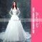 High-end Slim Wedding Dress Short Sleeve Applique Long Trail Bride Dress