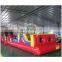 Giant red Inflatable Obstacle Course