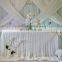 TS092B Round Silk Chiffon Indian Wedding Table Skirts Decoration