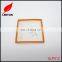 Factory custom plastic square logo badge for garment