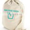 Wholesale Custom Eco-friendly washing dirty Foldable canvas Cotton travel laundry bag drawstring