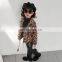 autumn winter baby girls leopard pu leather jacket fashion baker jacket wholesale casual children outfit