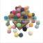 Wood Teething Beads DIY wooden crochet beads teether for making rattle teething or nursing necklace pacifier