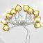 10L Led Gold Glitter Heart Night Strip Light With Bead Home Decor Ceiling Lights Indoor Valentine's Day Decoration Lighting