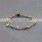 Fashion braided wax cord bracelet crystal custom XE09-0282