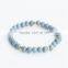 FULL-0325 High popular men beaded amazonite stone bracelet