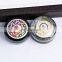 Factory custom brand OEM wholesale small jar 3d art mirror chrome powder set