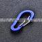Hot Sale Outdoor Camping, High Quality Flattened Carabiner S-type Spring Buckle Aluminum Carabiner/