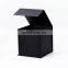 Black square cube custom eco-friendly 17.5cm magnetic lid gift boxes packaging
