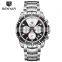 BENYAR BY-5128M Men'sFashion&Casual Watch Japan Quartz Movement Stainless Steel Band Business Watch Auto Date
