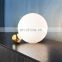 Post Modern Creative Glass Ball Desk Lamp Luxury Living Room Gold Decorative Table Light for Bedroom Bedside