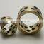 JDB Graphite Brass Bushing , Self lubricating bearings with built in graphite pellets,Oil Free Bronze Bushing