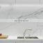 cheap synthetic composite white marble quartz kitchen countertop slab artificial quartz stone with grey polish