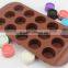 15 Cavity Custom Silicone Heart Shaped Mold/Mould For Chocolate Soap Tray