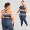 Hot Selling Tie Dye Plus Size Yoga Sets Sport Gym Adjustable Bra Fitness Suit