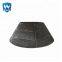 Wodon CCO wear resistant pipe with flange for coal power and steel plant