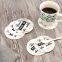 Personalised Tea or Coffee Glass Coaster Tempered Glass Coffee Mats & Pads