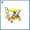 Manual double scissor Lift Table truck
