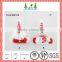 Red and white christmas tree ornament