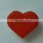Promotional Heart Shaped LED Lighting Badge Pins for Souvenir Gifts