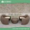 China wholesale modern new design wicker rattan round outdoor garden furniture ratan sofa set