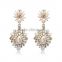 Newly Special Hot Sale Imitation Pearl Crystal Flowers Earrings Drop