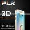 Mobile phone accessory 3D full cover tempered glass screen protector for Samsung s6 edge