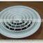 Circular ceiling air diffuser for ventilation