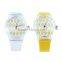 SL2035 Crystal Fruit Lemon Jelly Silicone Watches For Women Children Clock Plastic Girls Ladies Dress Wrist Watch Erkek Kol Saat