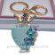 High Quality Car Bag Charm Rhinestone Crystal Key Holder Creative Perfume Bottle Key Chain