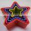 2016 New Plastic Star shape sushi mold set cookie &sandwhich cutter sets