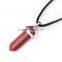 Beautiful 5pcs Mixed material Silver Plated Healing Point Gemstone Pendant (Chain is not Included)