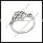 Custom wholesale adjustable silver ring