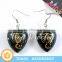 2016 Single Amber Stone Hook Earring Designs