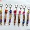 Wooden twig promotion pen with key ring