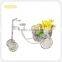antique white garden planter metal bike flower pot for sale