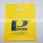 heat sealing grocery packing yellow shopping bag / printing die cut bag