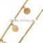 korean Fashion noble gold metal chain coin jeweled hair band hair accessory