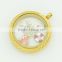 Zinc alloy sport floating charm wholesale,small swimming circle locket charms