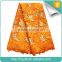 orange nice net french lace for nigeria party with rhinestones 2016 new tulle lace fabric