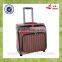 Popular Design PU material Silk Lining Real Push AluminumTrolley Safe Lock Boarding Luggage