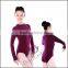 A2025 Wholesale turtleneck ballet dance leotards,long sleeves gymnastic leotards