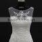 2016 new popular nice design back lace overlay with lace applique wedding dress mermaid bridal gown