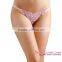 Wholesale new design cheap women panty sexy white sweet lace heart pearl g string