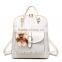 multifuctional lady pu backpack, messenger bag