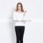 Womens Basic Fitted Plain Long Sleeves Round Crew Neck T Shirt Top OEM Type Clothing Factory From Guangzhou