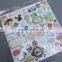 die cut hardboard handmade 3d sticker for kids