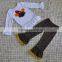comfortable teenager fall turkey thanksgiving outfits with polka dots