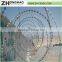 Powder Coated Eco-friendly galvanized iron razor fence wire