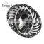 Classic style jewellry gun black eye shape alloy glass stone brooch jewelry